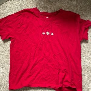 red daisy hollister shirt!!